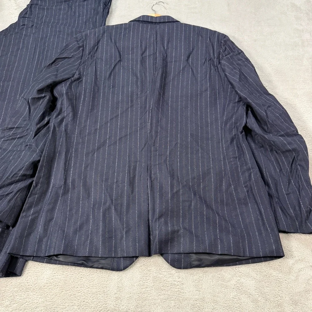 Banana Republic Heritage Collection Mens 46L Pinstripe Suit Navy Wool 38x34 Pant